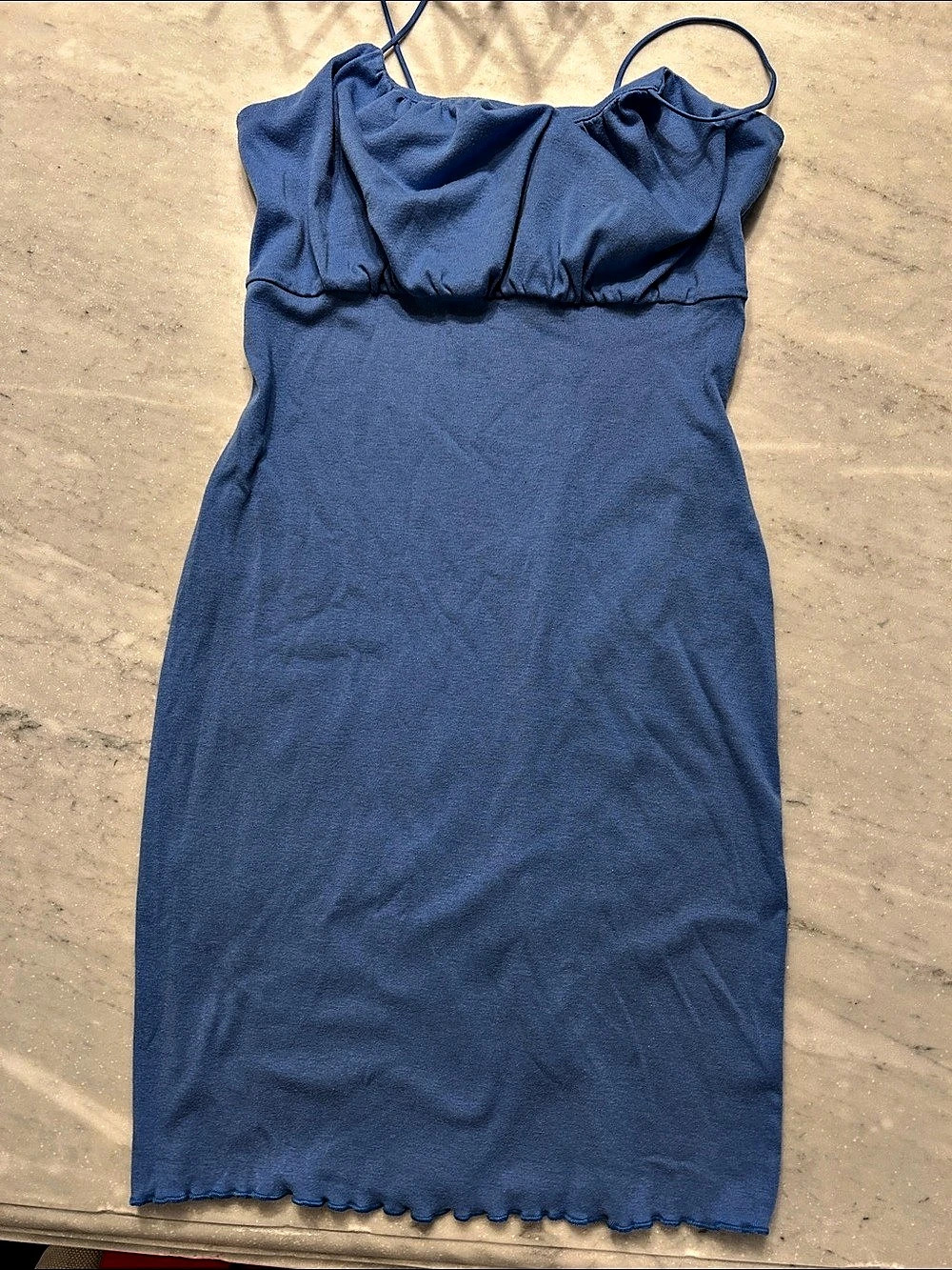 Wild Fable Ruffle Strap Mini Dress in Blue Size Medium